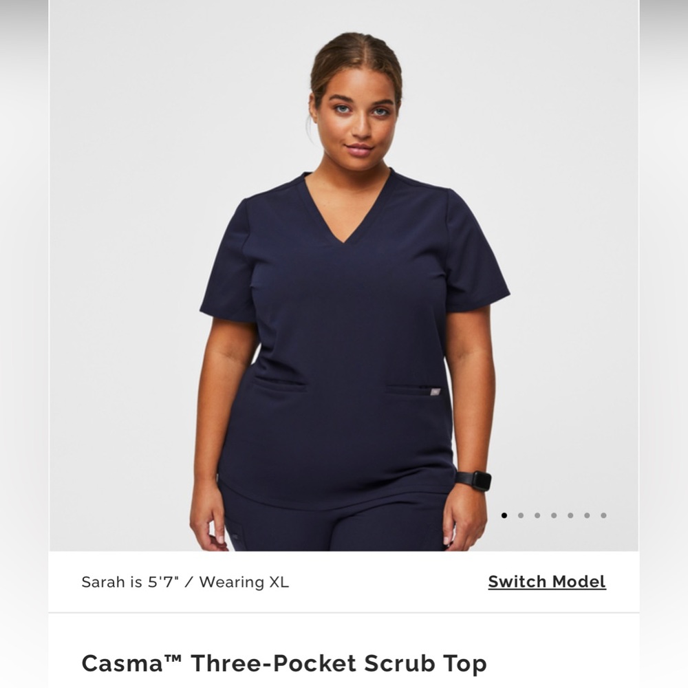 Navy Blue three pocket scrub Set-XXL